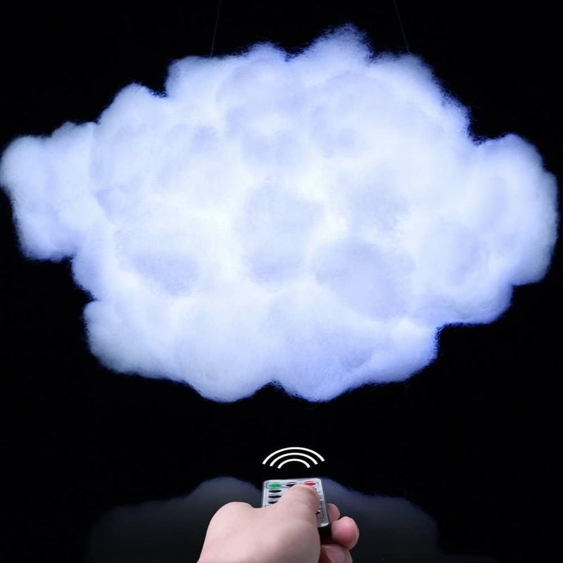 PROLOSO Handmade Cloud Light DIY Kit, Easy for Adults and Kids, Adjustable Brightness, 9 Modes, White Color, Cute Night Light in House and Coolest Choice on Facebook - Image 1